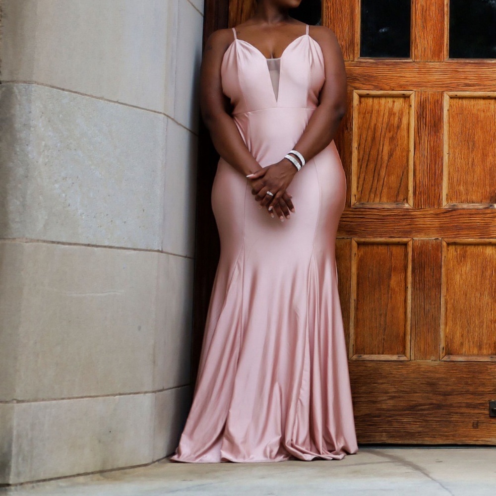 Blush mermaid dress